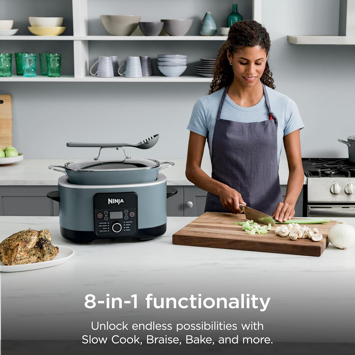 Olla Multicooker 14 en 1 de 8,5 Qt con Triple Calor